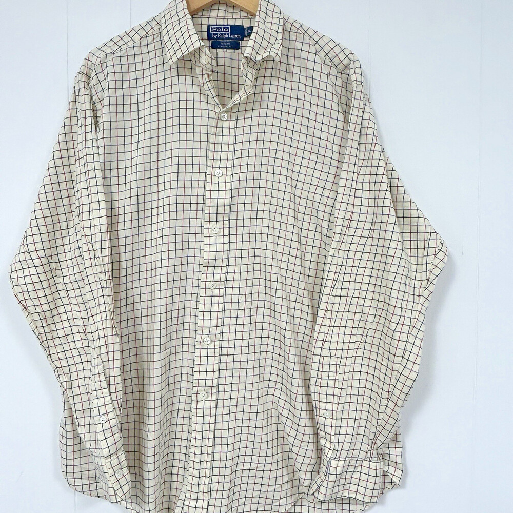 Ralph Lauren Blue Label Plaid Button Shirt XL Men’s Regent Classic Fit